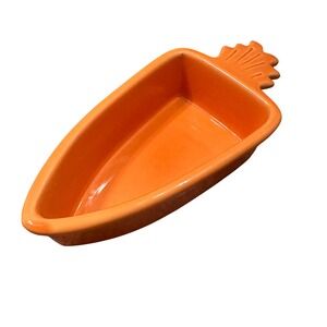 Chantal Orange Carrot‎ Ceramic Ramekin Candy Dish Easter Spring 8oz Serving Bowl